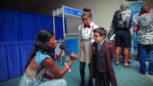 Cosplaying Kids at interview 2014