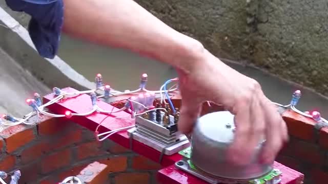 Building a mini hydroelectric dam