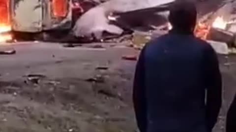 Terrible car explosion