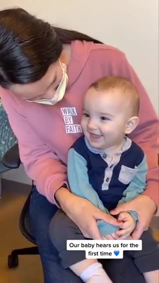 New Tech! THE JOY WHEN A BABY HEARS FOR THE FIRST TIME!