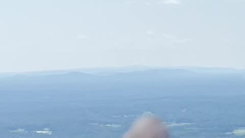 Quick Tour of Pilot Mountain - Notice the Horizon