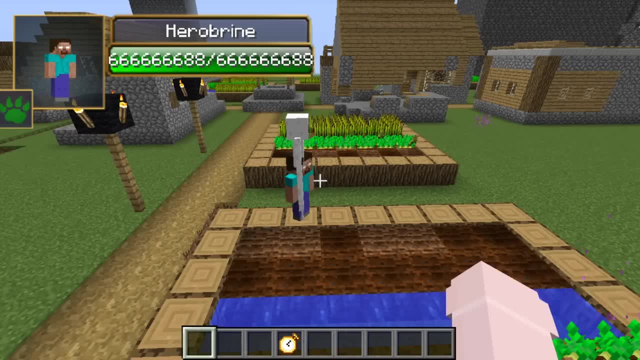 Herobrine vs Entity 303 all Сreepypasta mobs in minecraft part 93
