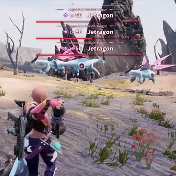 Palworld - Triple Jetragon - OP Pals // BOOSTED STATS - Pal Farming Jet Dragon #shorts #palworld