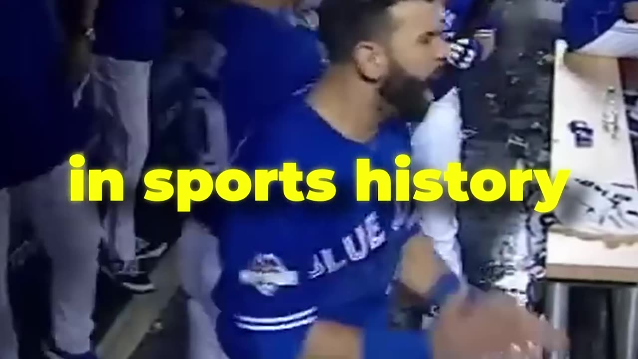 "Jose Bautista's Epic Bat Flip Was Unbelievable! ⚾ #shorts #MLB #BlueJays