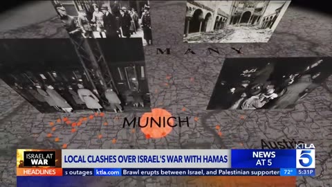 Brawl erupts between Israel, and Palestinian supporters outside L.A.'s Museum of