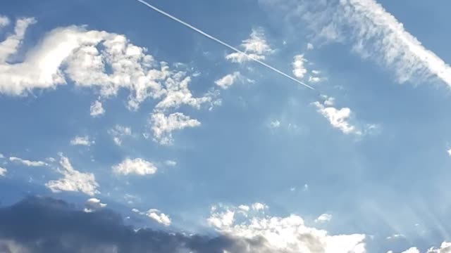 Hit hard with chemtrails this evening