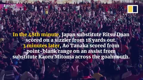 Japan stuns Spain at Fifa World Cup, advances to knockout stage