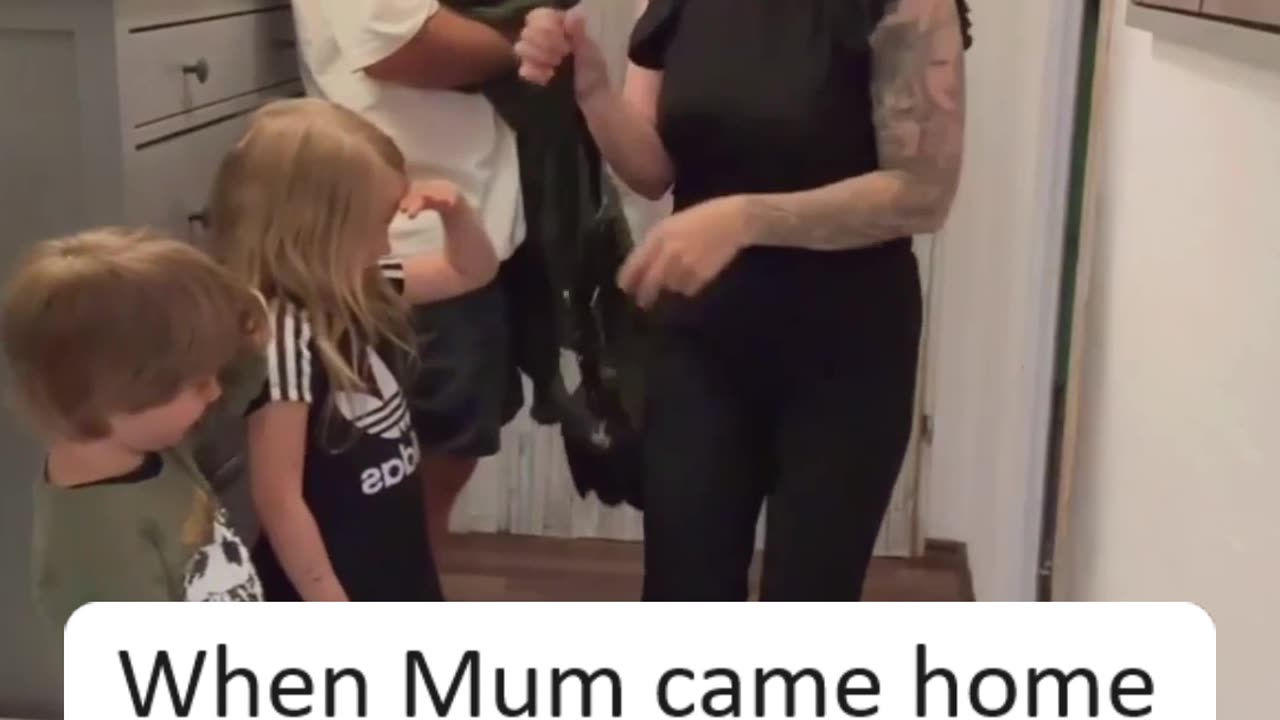 When Mum came home from work tired