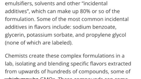 Truth about natural flavors