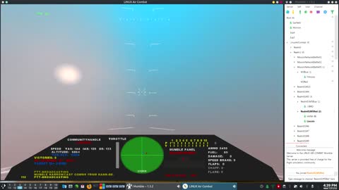 Linux Air Combat, Blake's Mission Lincoln's Ki84 & Hank's P38 Vs JBird's P38, 220727