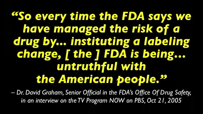 FDA Serves the Drug Industry- Not the Pubic
