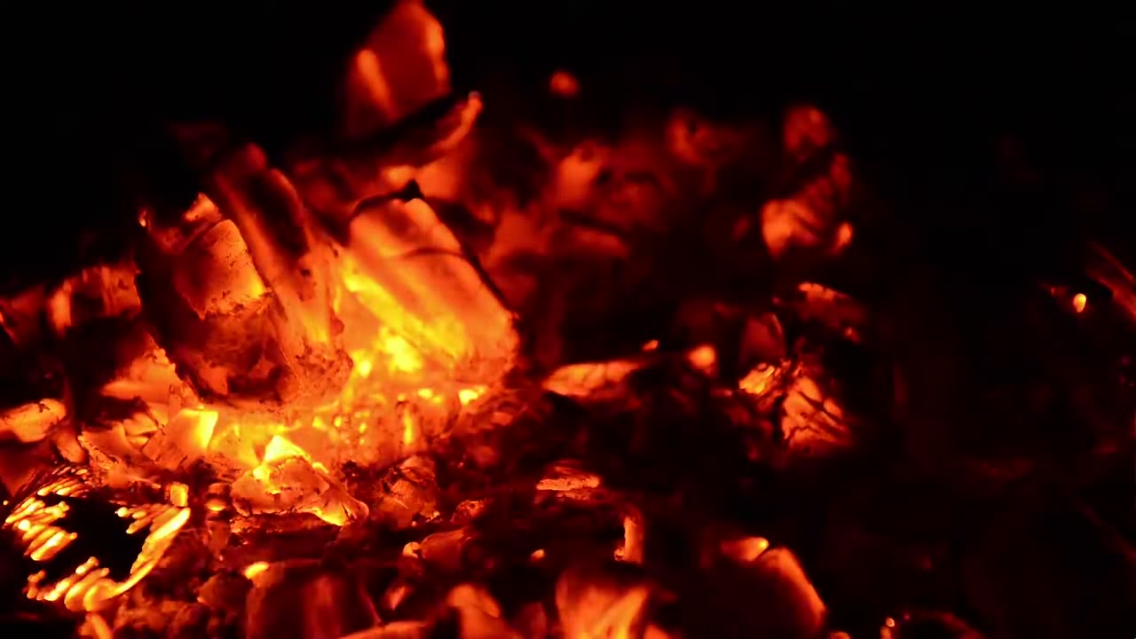 Campfire Glowing Embers