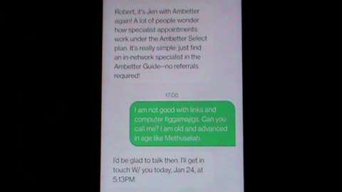 Incoming Call From Alleged Ambetter: 1/24/23