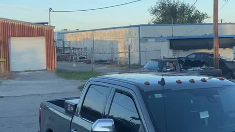 Broken Truck Pushed To Shop By Airboat