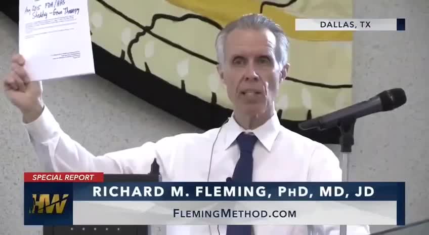 PhD, MD, JD Richard M Fleming - Must see special report