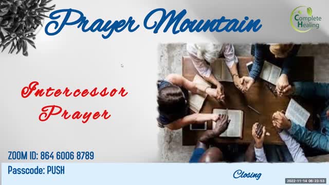 Prayer Mountain: Day 2 with Doc - Nov 14, 2022