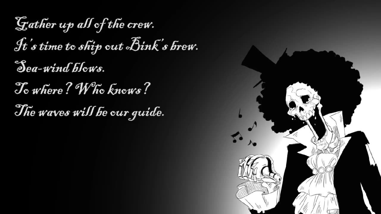 One Piece Bink's Sake - English version with lyrics