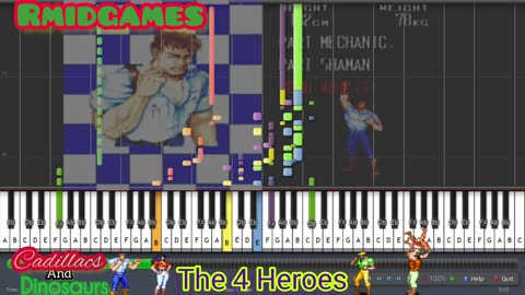 Cadillacs And Dinosaurs - The Four Heroes ~ Piano ( Midi )