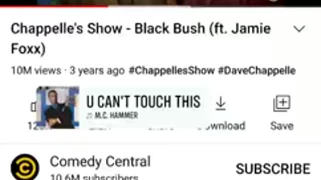Dave Chappelle in the yellow cake president