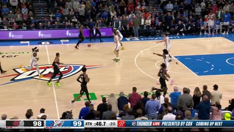 NBATime, Portland Trail Blazers vs OKC, last 4 minutes, 2022-23 Season