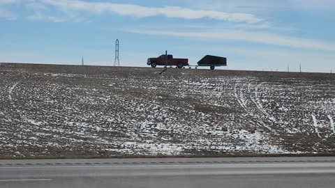 DRIVING WYOMING USA I 80 WEST