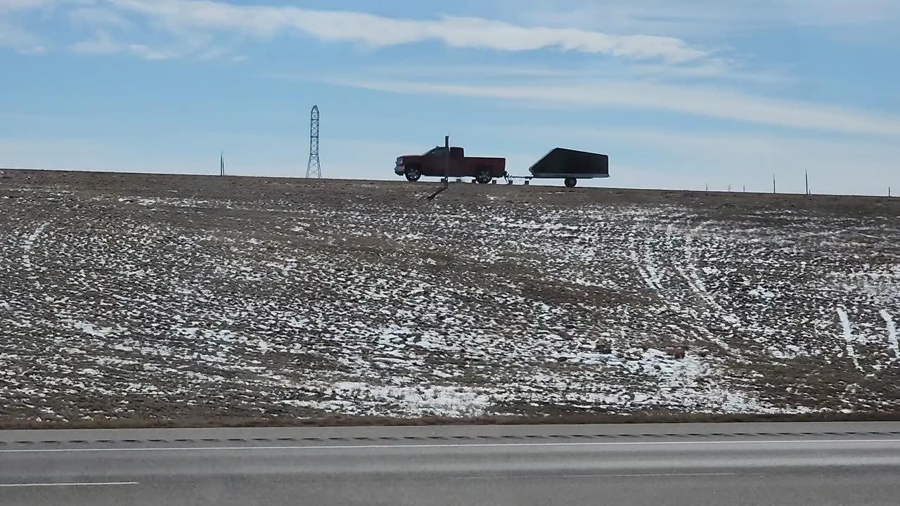 DRIVING WYOMING USA I 80 WEST