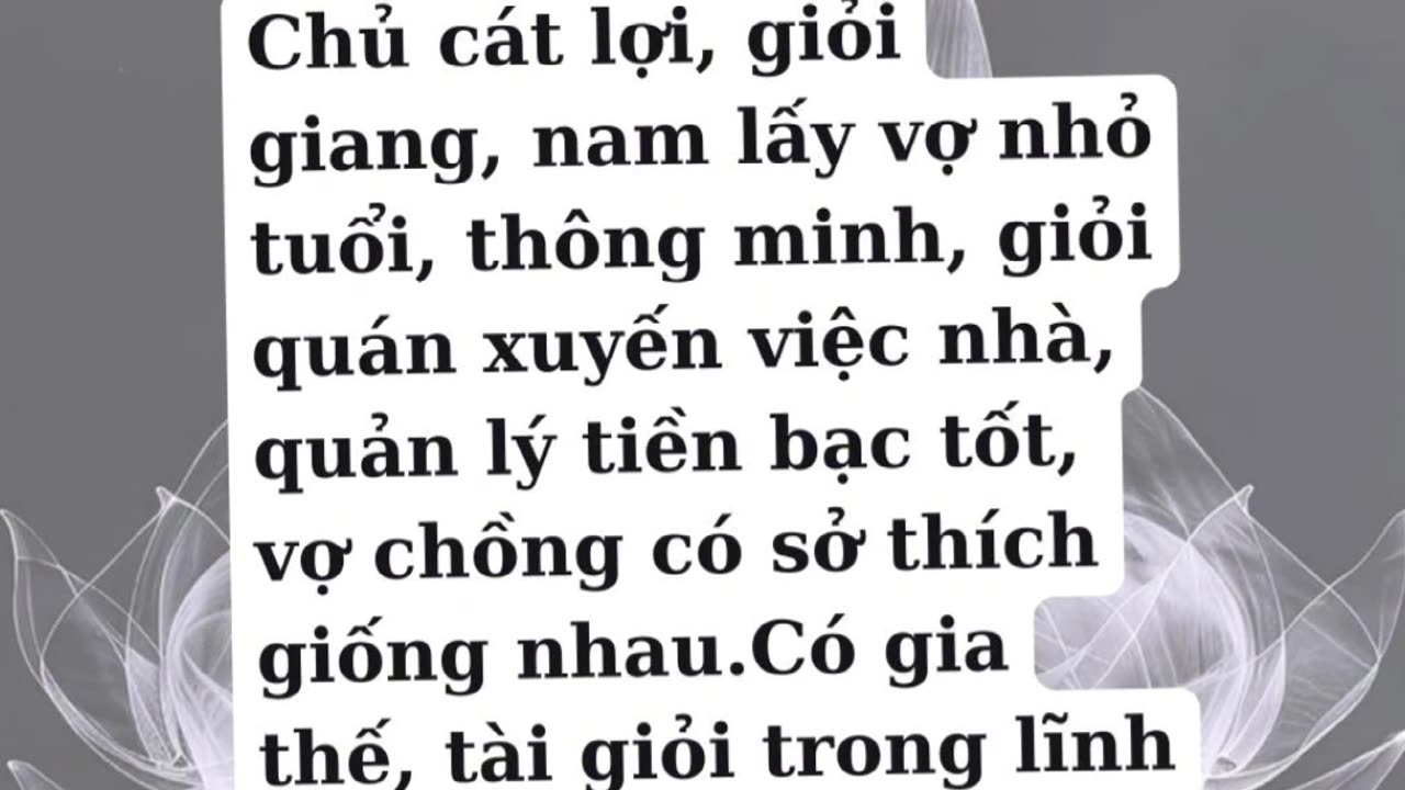 Xem vợ chồng ở đâu trong tử vi.Phần 5