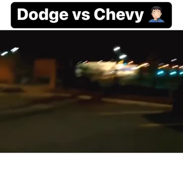 Dodge VS Chevy - Dragged his ass around the block
