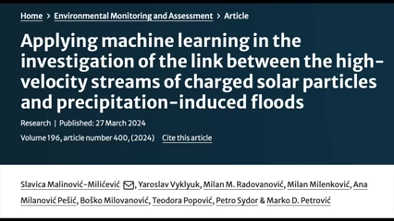 Rain, Floods, The Sun, Proton Storms, Earth Magnetic Field