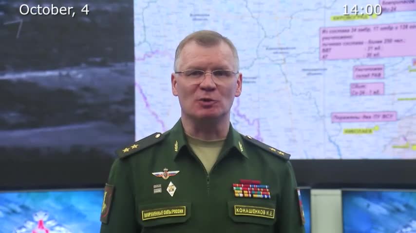 October 04 2022: Russian Defense Ministry Briefing