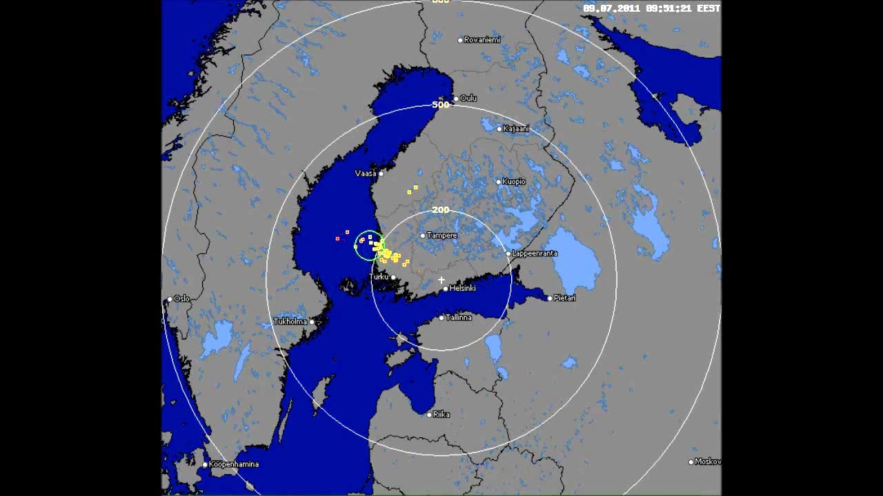 StormTracker - Northern Europe's flash video, in July -11