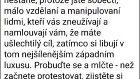 Protože jste sobečtí, málo vzdělaní a manipulovaní...