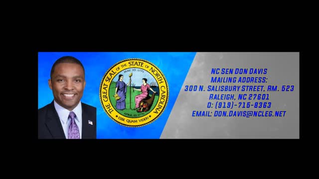 NC Senator Davis Questions H324, Admits Problems Exist in Schools