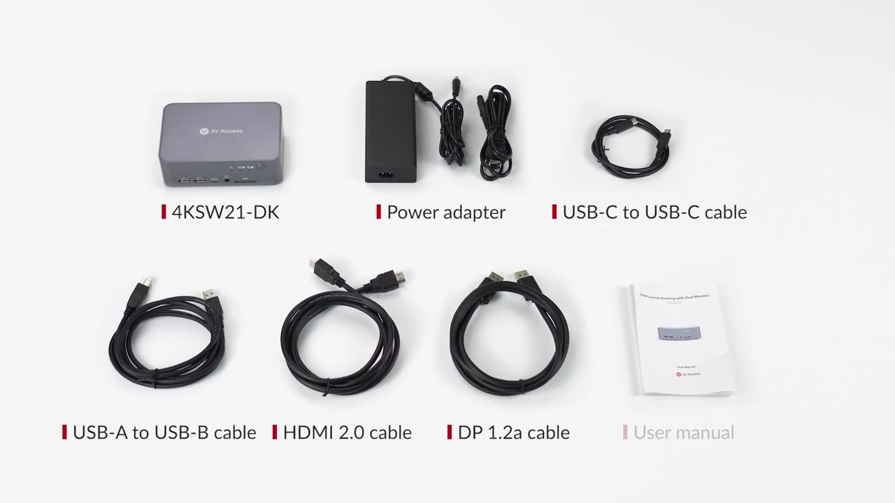 Unboxing: KVM with Docking for Dual Monitors (4KSW21-DK)