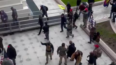 Jan 6th - 2:20 PM Walking Into Capitol, Notice No Crowd In Background?