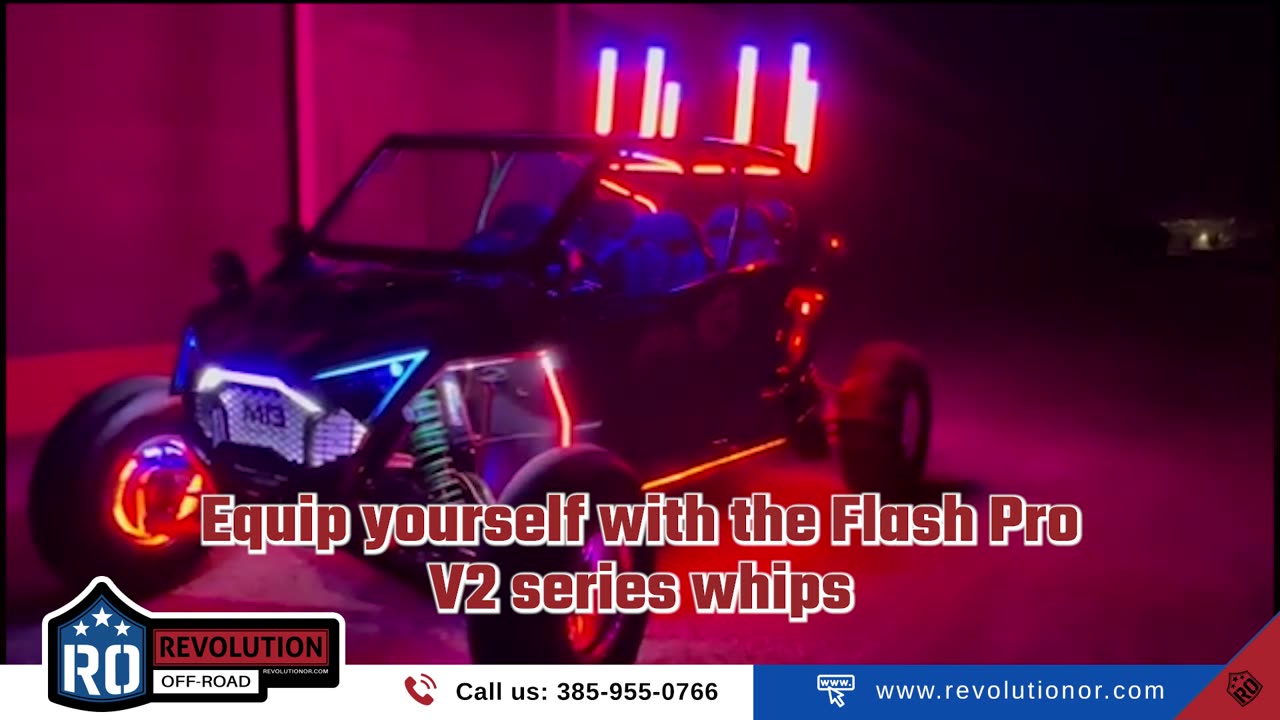 MB Whips Flash Pro V2 – the ultimate lighting solution for your UTV adventures