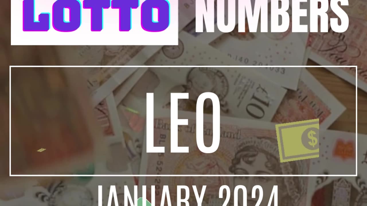 LEO JACKPOT WINNER!!💸❤️💲💕✨👉JANUARY 2024❤️💲✨💕💰❤️💸✨ #tarot #lottonumbers #lucky #lottery #lotto