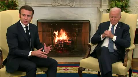 Biden Holds Meeting with Macron LIVE