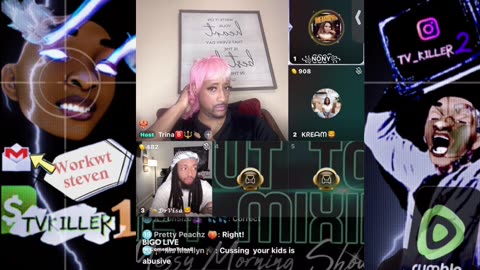 TRINA B GOES BAT SHIT CRAZY ON VISA NONY & KREAM ABOUT ANGELIC SOUL