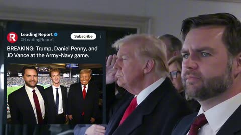 Three American Heroes Trump, Daniel Penny, and JD Vance together at the legendary Army-Navy game!