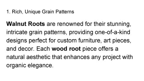 The Beauty and Versatility of Walnut Roots from Exotic Wood Zone