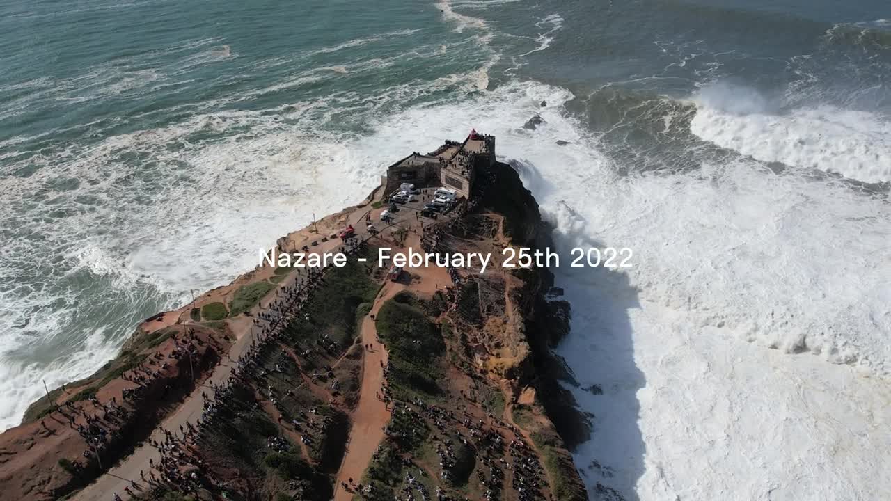 A Giant historic day at Nazaré from a drone - Biggest day of last winter