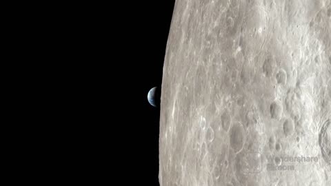 Different views of The Moon from The Space