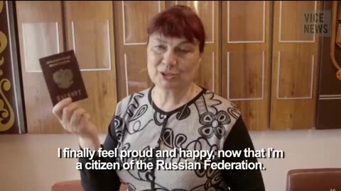 Ukraine. Crimea have joined Russia and distribute passports