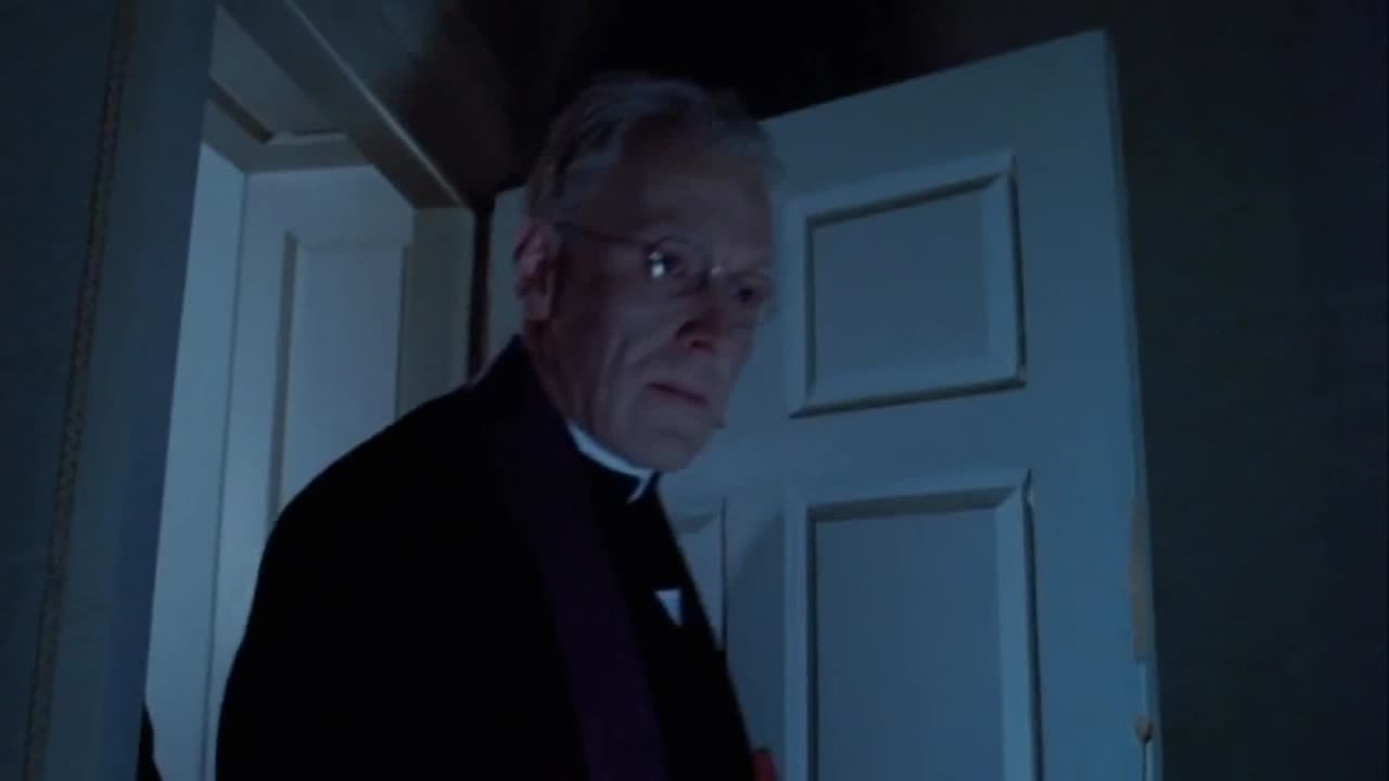 Father Merrin prepares to meet Regan-The Exorcist