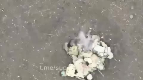 Pinned down soldiers hit by a drone