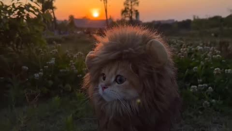 Cute baby lion