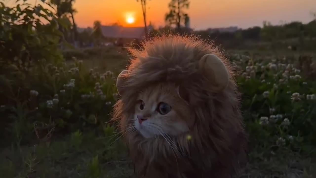 Cute baby lion