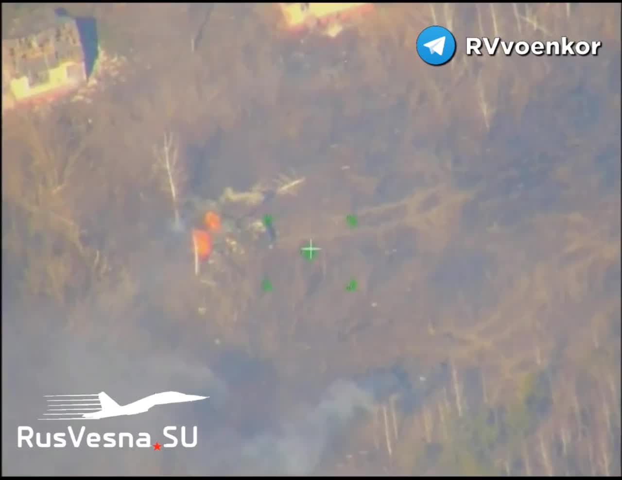 Ukraine War - Destruction of a Ukrainian tank