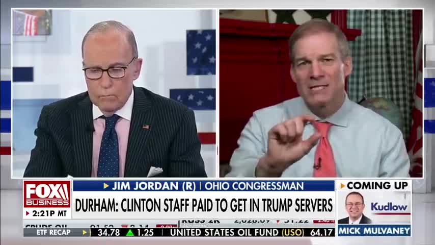 REP. JIM JORDAN ON TRUMP SPYING SCANDAL - DURHAM REPORT 19/2/21